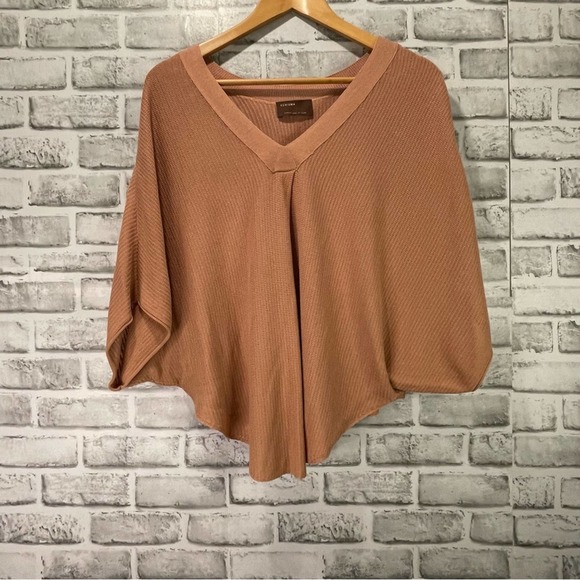 Kerisma Tan Sweater Dolman Sleeve Size S/M - Picture 8 of 9
